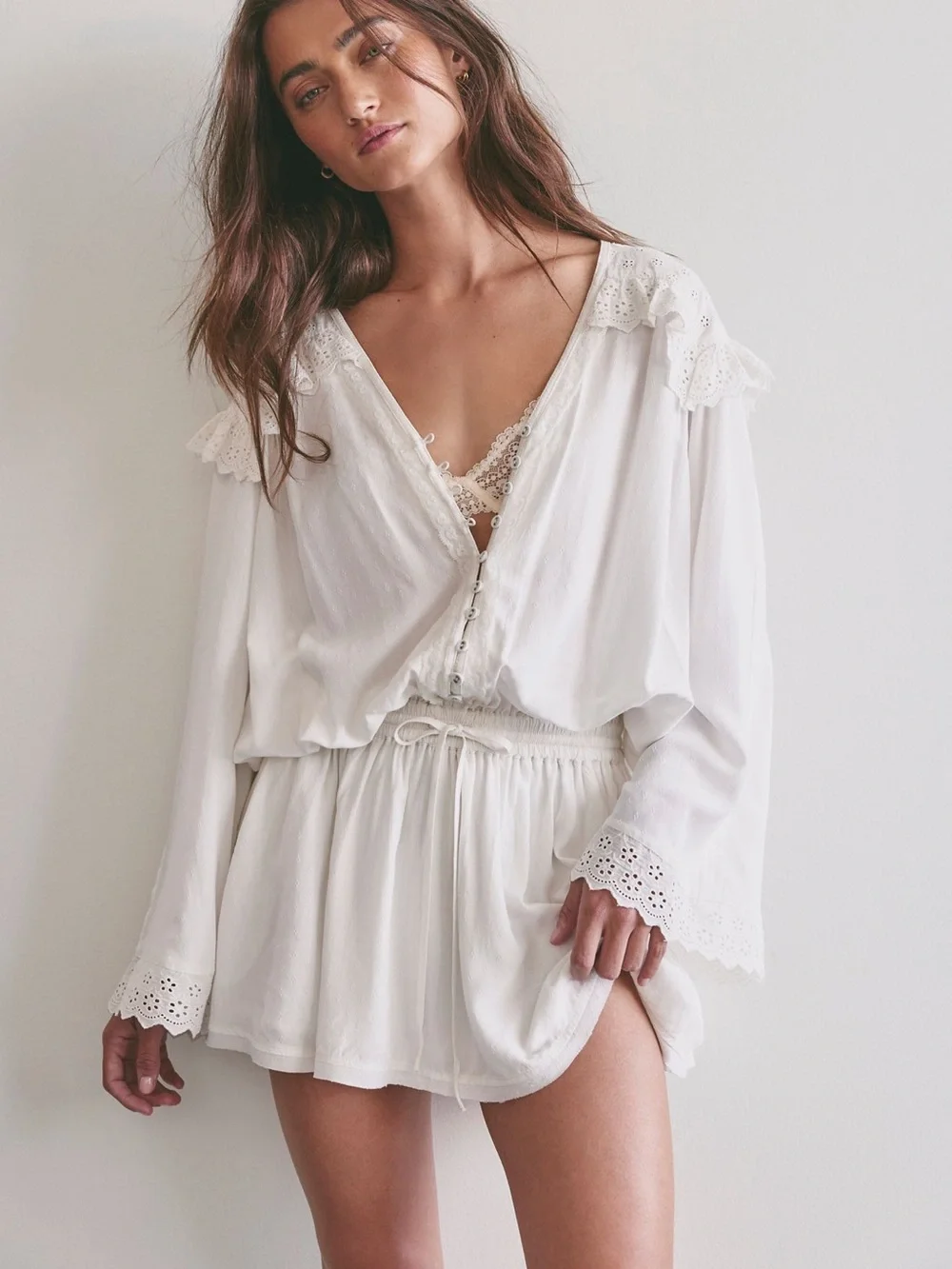 Free People lightweight white